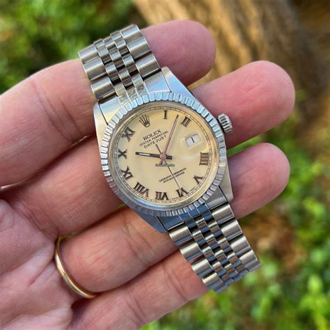 rolex ivory cream datejust dial|Rolex oyster Datejust 36.